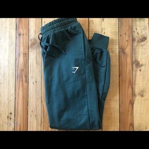 Gymshark green training joggers size small